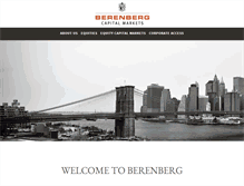 Tablet Screenshot of berenberg-us.com